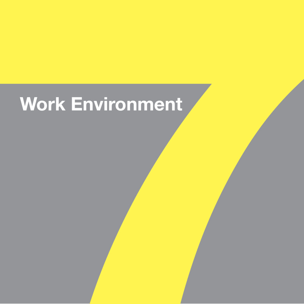 7. work environment